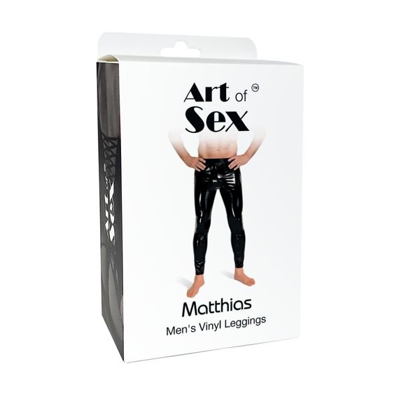 Лаковані чоловічі легінси Art of Sex - Matthias, колір чорний, розмір S | Зображення 2