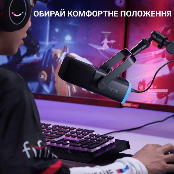 Мікрофон Fifine TAM8 USB Black (TAM8) | Зображення 6