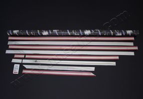 Нижні молдинги скла (к-т, нерж) Довга база для Citroen Jumper 2007↗ та 2014↗ рр.