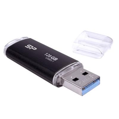 USB флеш накопичувач Silicon Power 128GB Blaze B02 Black USB 3.0 (SP128GBUF3B02V1K) | Зображення 1