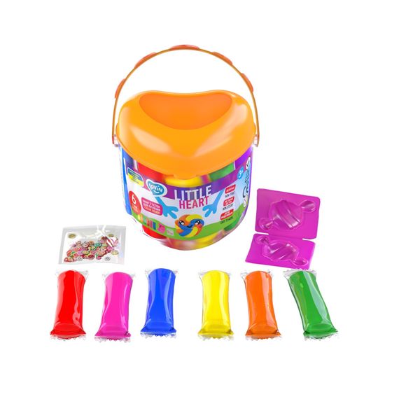 Набір для ліплення з тістом Little Heart 41240, 6 стиків | Зображення 2