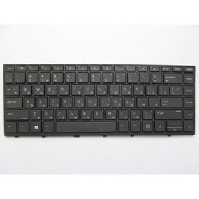 Клавиатура ноутбука HP ProBook 430/440/445 G5 черная с черной (A46088)