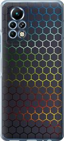 Чехол на Infinix Note 11 Pro Переливающиеся соты "498u-2865-17620"