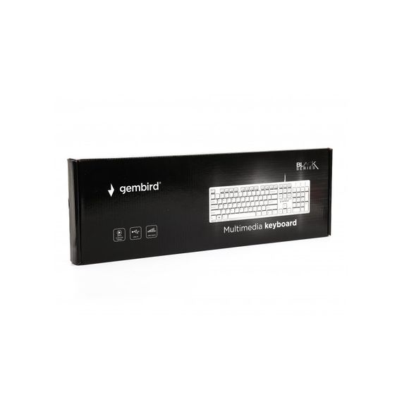 Клавіатура Gembird KB-MCH-03-W-UA USB White (KB-MCH-03-W-UA) | Зображення 2