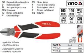 Кусачки боковые YATO Польша l=160 мм CrV YT-1947