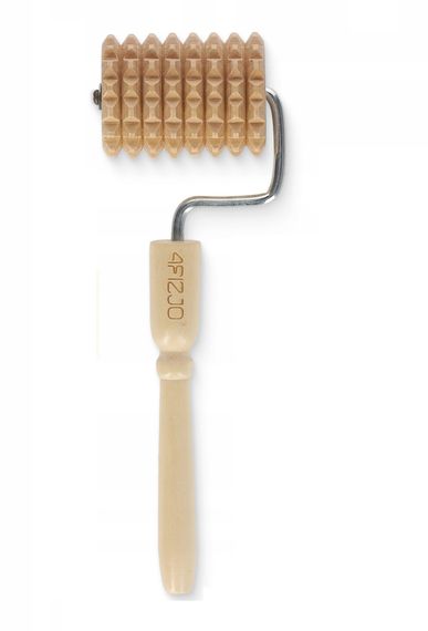 Масажний ролик для тіла 4FIZJO ручний, дерев'яний (P-5905973400268)