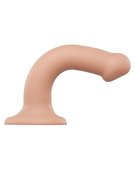 Насадка для страпону Strap-On-Me Dual Density Dildo Flesh M, діаметр 3,3 см, двошарова, гнучкий | Зображення 1