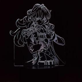 Акриловий світильник-нічник Дилюк (DILUC) білий tty-n000366