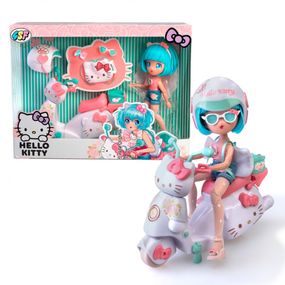 Дитяча лялька "Красуня Пінк на скутері" 4SF Manga Dolls HKTF3000 серії "Hello Kitty"