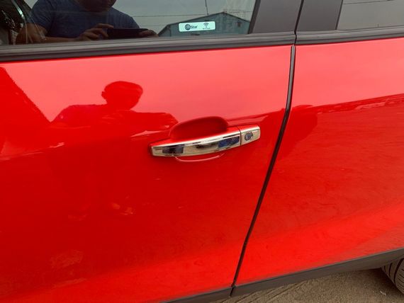 Накладки на ручки УЗКИЕ (4 шт., нерж., Omsa) для Chevrolet Aveo T300 2011-2024 гг | Зображення 1