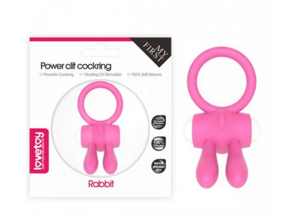 Ерекційне віброкольцо Power Clit Cockring, Pink Sex Aura