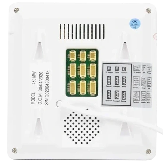 BCOM BD-480M White Kit Комплект відеодомофона | Зображення 2
