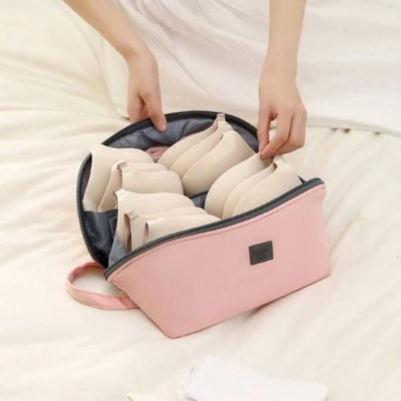 Органайзер дорожный женский для белья и носков Розовый