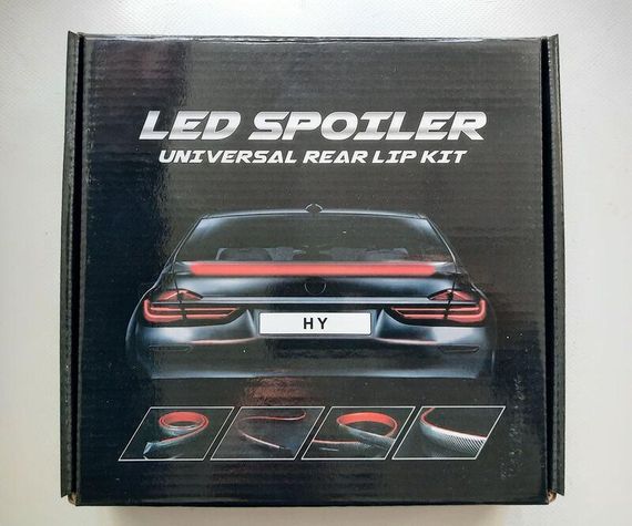 Спойлер CARBON 3.5см х120см для багажника з LED підсвічуванням (4 режима) | Зображення 2