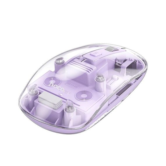 Бездротова Миша Hoco GM29 Mysterious dual-mode (2.4G+ Bluetooth) silent Колір Бiлий | Зображення 7