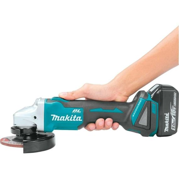 Шліфмашина кутова акумуляторна Makita DGA504BEO2 (125 мм, 8500 об/хв, BL, LXT) | Зображення 6