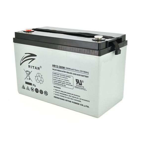Акумуляторна батарея AGM RITAR HR12380W, Gray Case