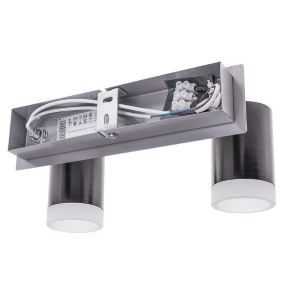 Светильник потолочный спот поворотный LED светодиодный накладной HTL-206/2 GU10 for SN+BK | Зображення 5