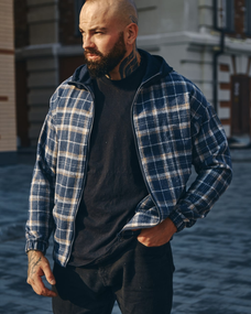 Куртка-рубашка синий S