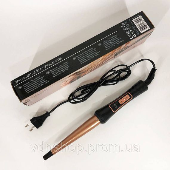 Плойка для об'ємної укладки волосся Satori SS-3510-BL, Конусна плойка для завивки та укладання IX-48