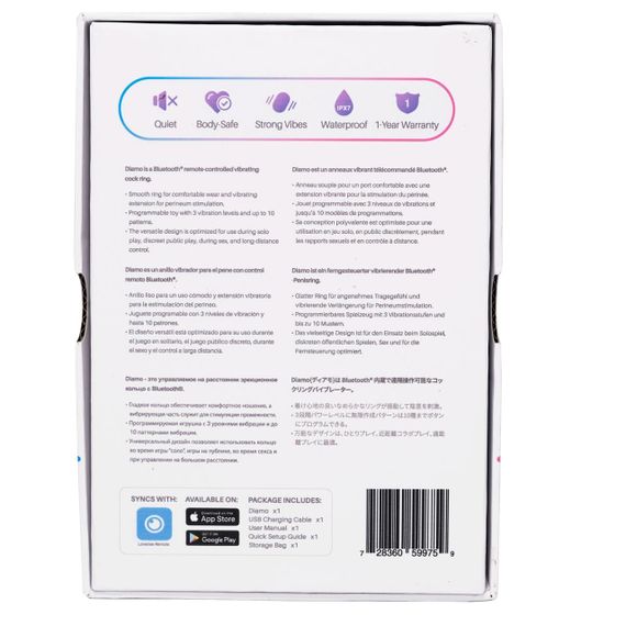 Смарт кільце-насадка на член Lovense Diamo Cock Ring | Зображення 5