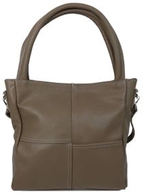 Женская кожаная сумка Borsacomoda бежевая