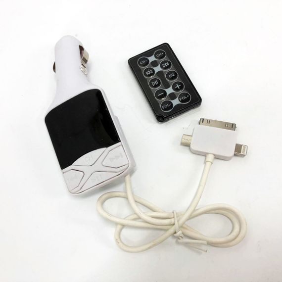 Блютуз fm модулятор адаптер для автомагнитолы CM I19A SD/Usb, Фм трансмиттер для авто с блютуз CQ-12 | Зображення 2