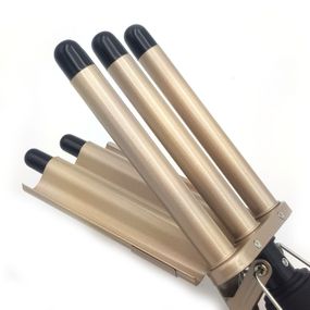 Потрійна плойка для волосся з керамічними покриттями для створення ефекту хвилі в 5ти варіантах Gemei -2933