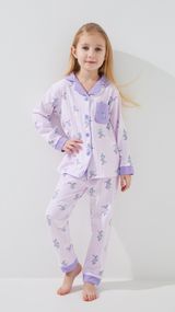 Піжама для дівчинки 1120 110 см Фіолетовий shop (2000999424281)