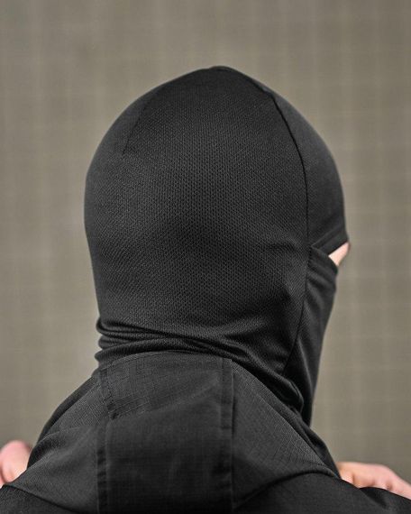 Летняя балаклава CoollMax чорная ВТ7481 | Зображення 3