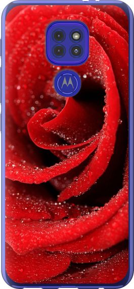 Чехол на Motorola G9 Play Красная роза "529u-2105-17620"