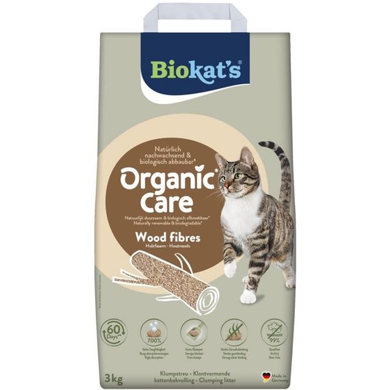 Наповнювач деревний Biokats для котячого туалету Organic Care 8л/3кг | Зображення 6