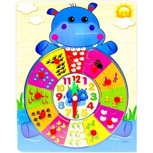 Деревянная игра "Рамка-вкладыш: Бегемотик"