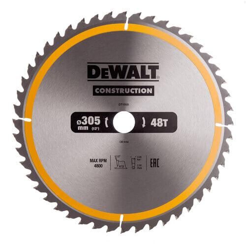 Диск пильний СONSTRUCTION 305*30мм DeWALT DT1959