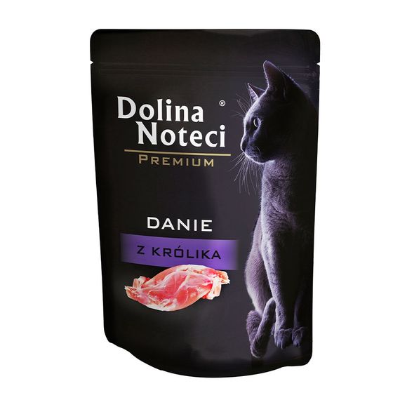 Вологий корм для котів з кроликом Dolina Noteci Premium Cat Pouch Rabbit, 85 гр
