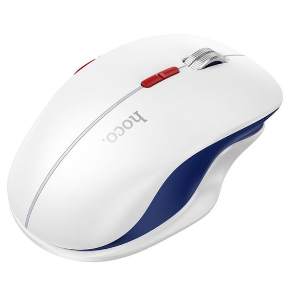 Миша бездротова Hoco GM40 Dixon RGB dual-mode Space White | Зображення 1