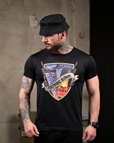 Тактична потоотводяща футболка Паливо black ПП7722