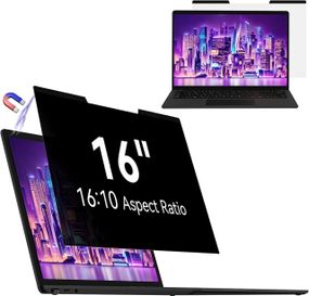 Магнітний захисний екран для ноутбука 16” 16:10, знімна плівка для конфіденційності з захистом від синього світла, антиблікова