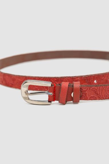 Жіночий ремінь, колір червоний, 196R20S0W7 | Зображення 3