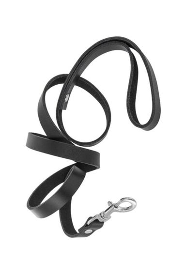 Поводок из натуральной кожи Fetish Tentation Premium Patent leather chocker and leash | Зображення 2