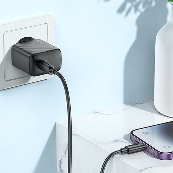МЗП Hoco CS22A Value PD30W (1USB-C) Black | Зображення 3