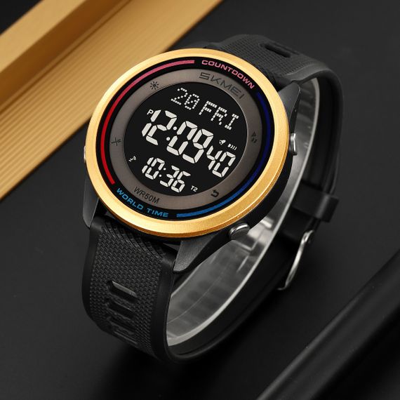 Спортивний чоловічий годинник Skmei 2348BKGD Black-Gold | Зображення 4
