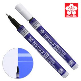 Маркер Sakura Pen-Touch Голубой, ультрафиолетовый, тонкий (EXTRA FINE) 0.7мм (084511322691) - Топ Продаж!