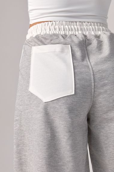 Женские трикотажные шорты с надписью Nike - светло-серый цвет, S (есть размеры) | Зображення 3