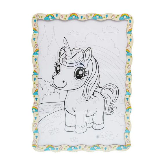 Детский набор для росписи по дереву "Милый Единорог" Puz-22950 формат А3 | Зображення 1