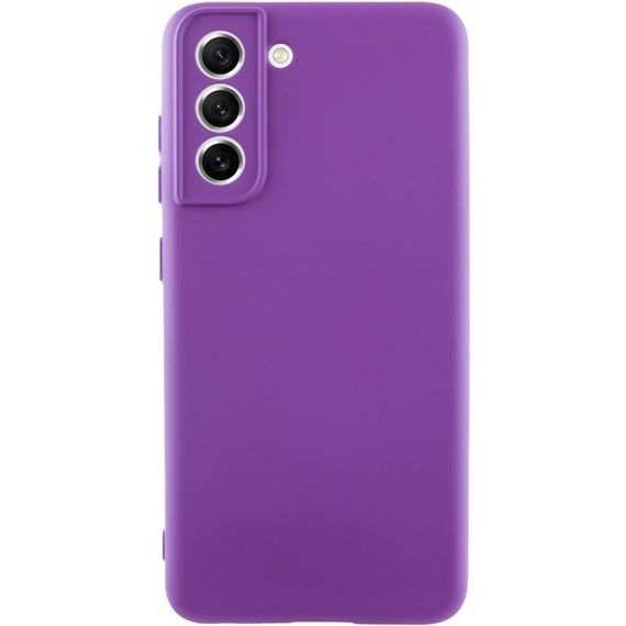 Чехол TPU GETMAN Liquid Silk Full Camera для Samsung Galaxy S22+ Фиолетовый / Purple