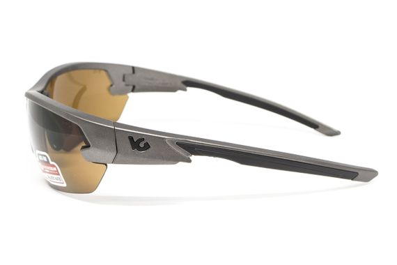 Захисні окуляри Venture Gear Tactical Semtex 2.0 Gun Metal (bronze) Anti-Fog, коричневі в оправі кольору "темний металік" | Зображення 4