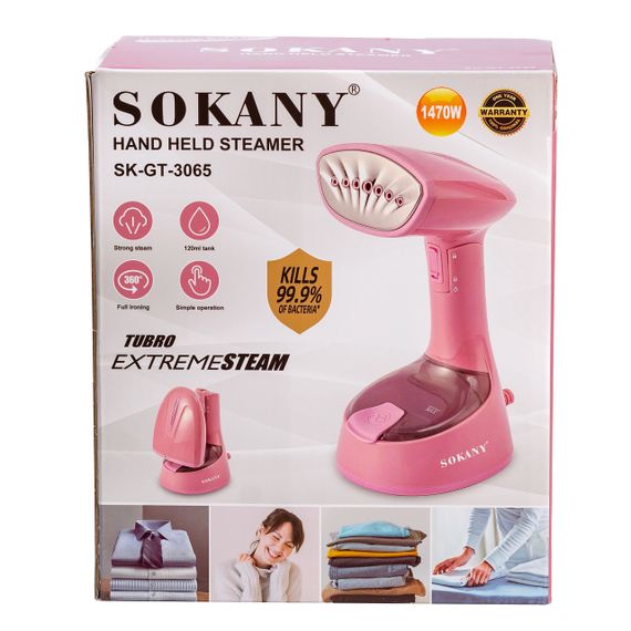 Отпариватель ручной Sokany SKGT3065 Розовый | Зображення 5