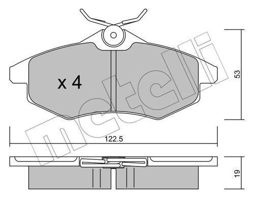 Колодки гальмівні передні Citroen C2 03-12 Citroen С3 02- 22-0328-0 | Зображення 1