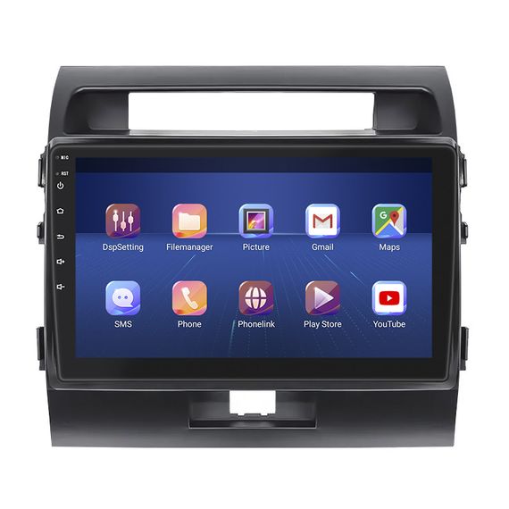 Штатная магнитола Lesko для Toyota Land Cruiser 200 Series 2007-2012 экран 10" 4/32Gb 4G Wi-Fi GPS Top | Зображення 1